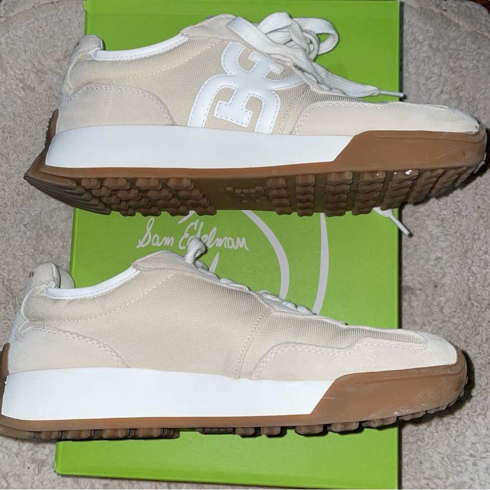 Sam Edelman Cream Sneakers